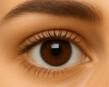 Yeux bleus, avant l'intervention